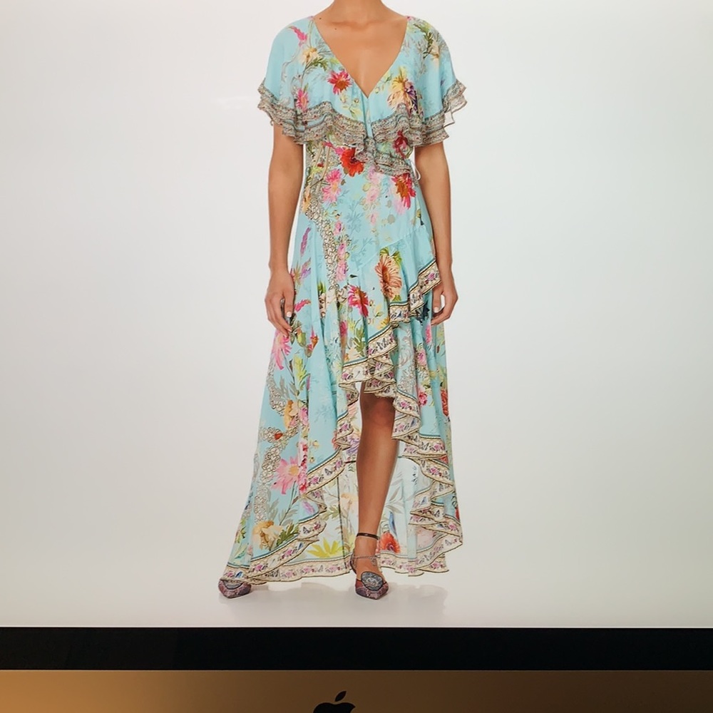 Camilla Blue and White Maxi Dress - Picture 9 of 14